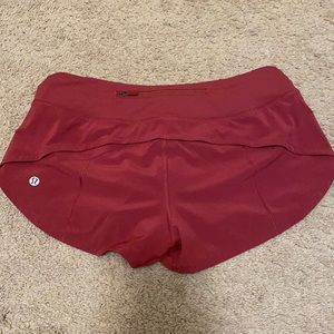 NWT Lululemon LR Speed up shorts 2.5 lined